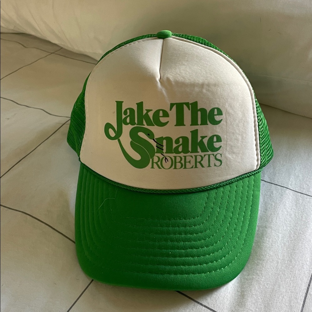 Vintage WWF Jake the Snake trucker hat brand new